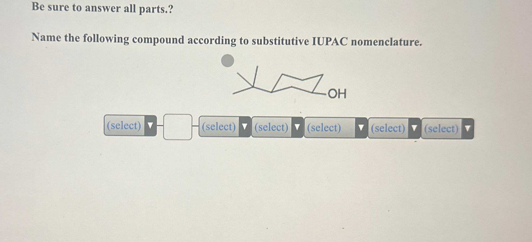 Solved Be sure to answer all parts.?Name the following | Chegg.com