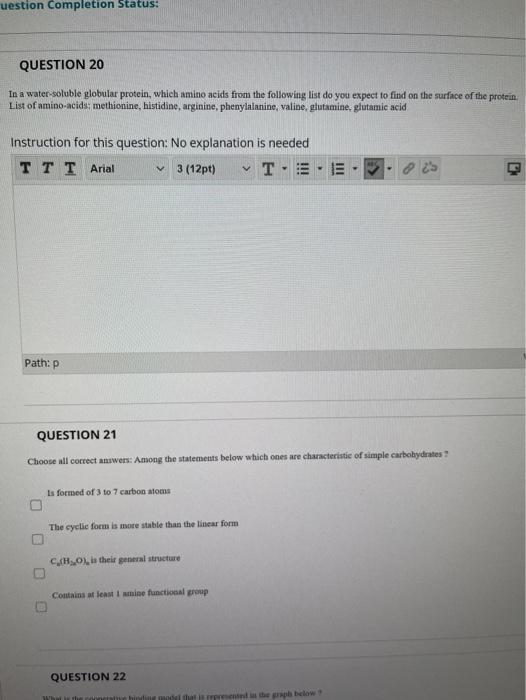 Solved uestion Completion Status: QUESTION 20 In a | Chegg.com