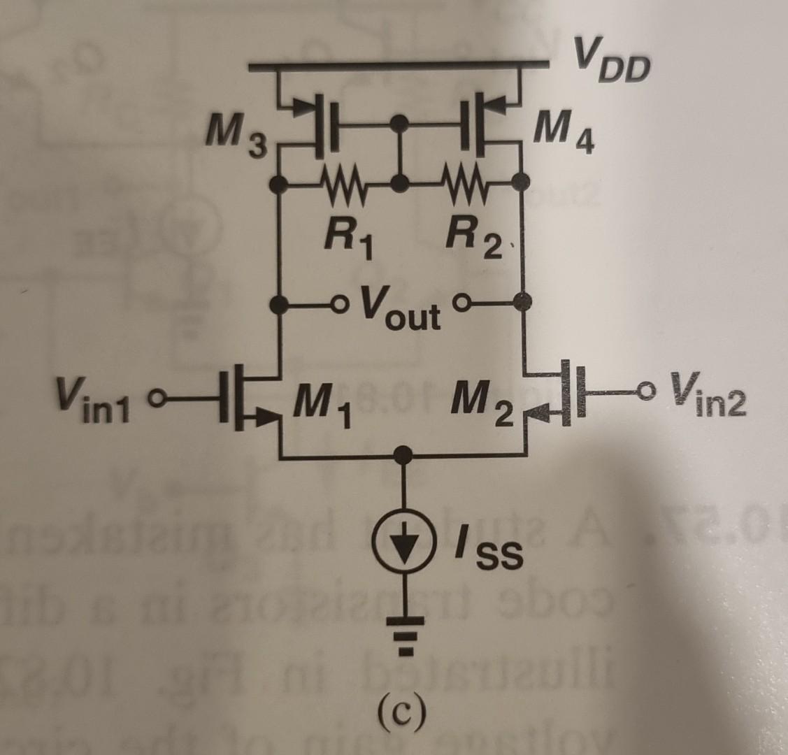Solved Q.calculate the differential voltage gain of the