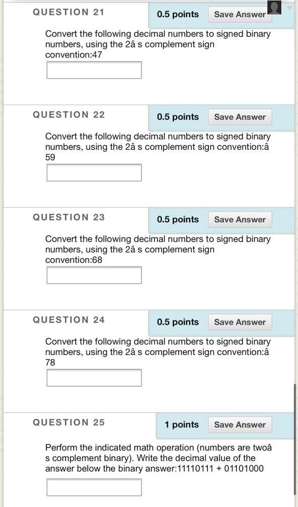 Solved QUESTION 13 0.5 points Save Answer Convert the | Chegg.com