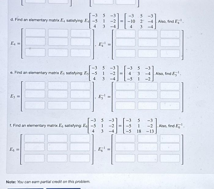 Solved (1 pt) a. Find an elementary matrix E1 satisfying