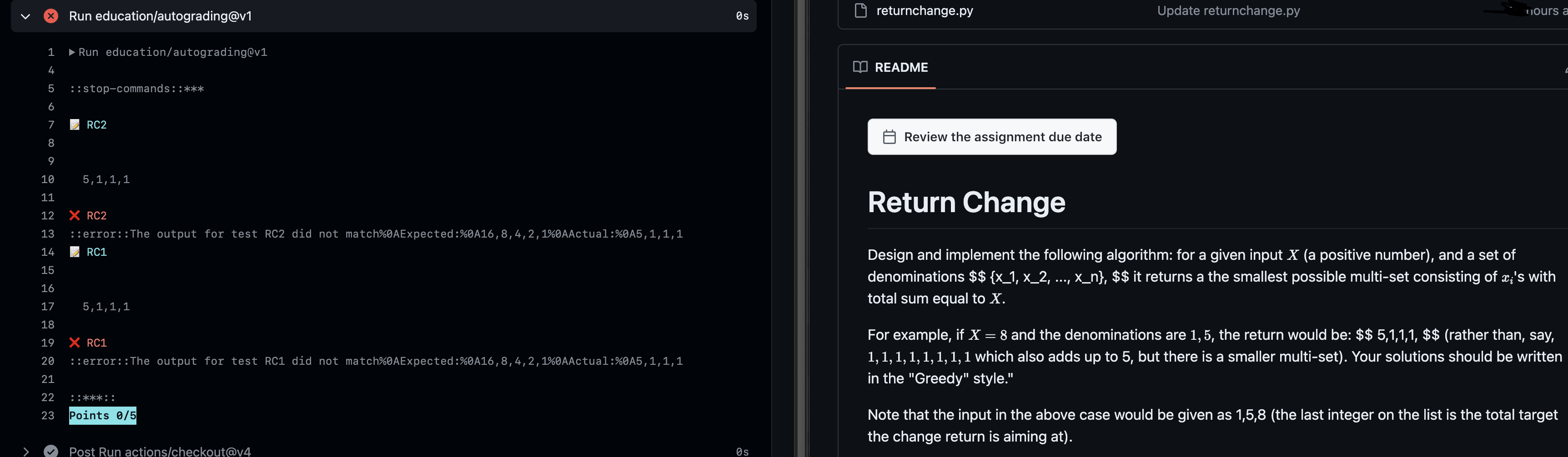 Solved Python helpscreenshot: left side has autograder with | Chegg.com