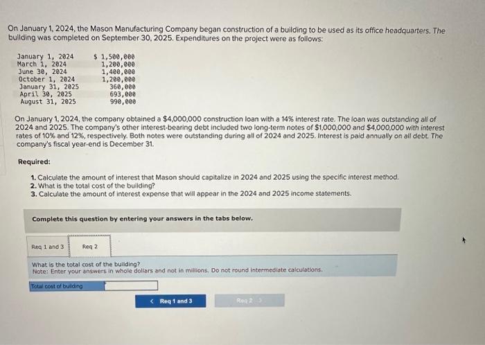 Solved On January 1 2024 The Mason Manufacturing Company Chegg Com   Image