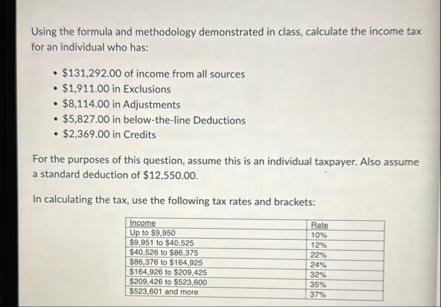 Using the formula and methodology demonstrated in | Chegg.com