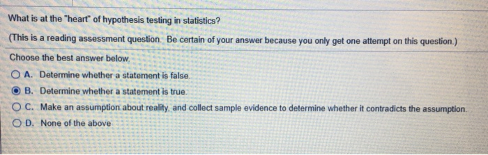 What Is At The Heart Of Hypothesis Testing In Statistics