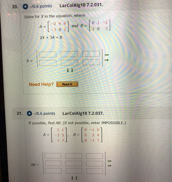 Solved Use the matrix capabilities of a graphing utility to | Chegg.com