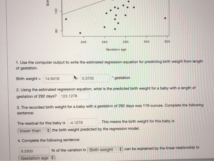 Solved 2. Using the estimated regression equation, what is