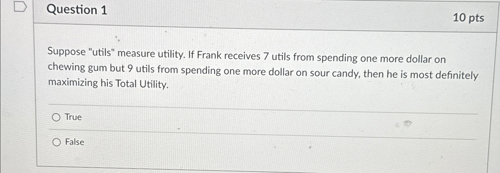 Solved Question 110ptsSuppose 