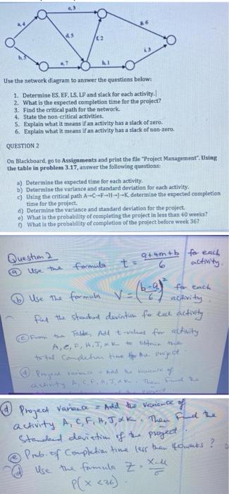 Solved C2 Use the network diagram to answer the questions | Chegg.com