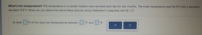 Solved What's the temperature? The temperature in a certain | Chegg.com