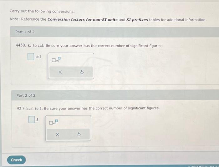 Solved Carry Out The Following Conversions. Note: Reference | Chegg.com