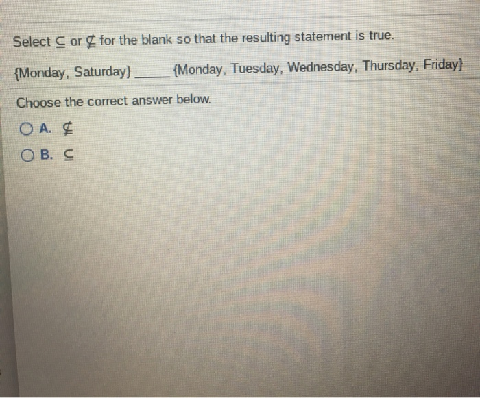 Solved Select C Or For The Blank So That The Resulting St Chegg Com