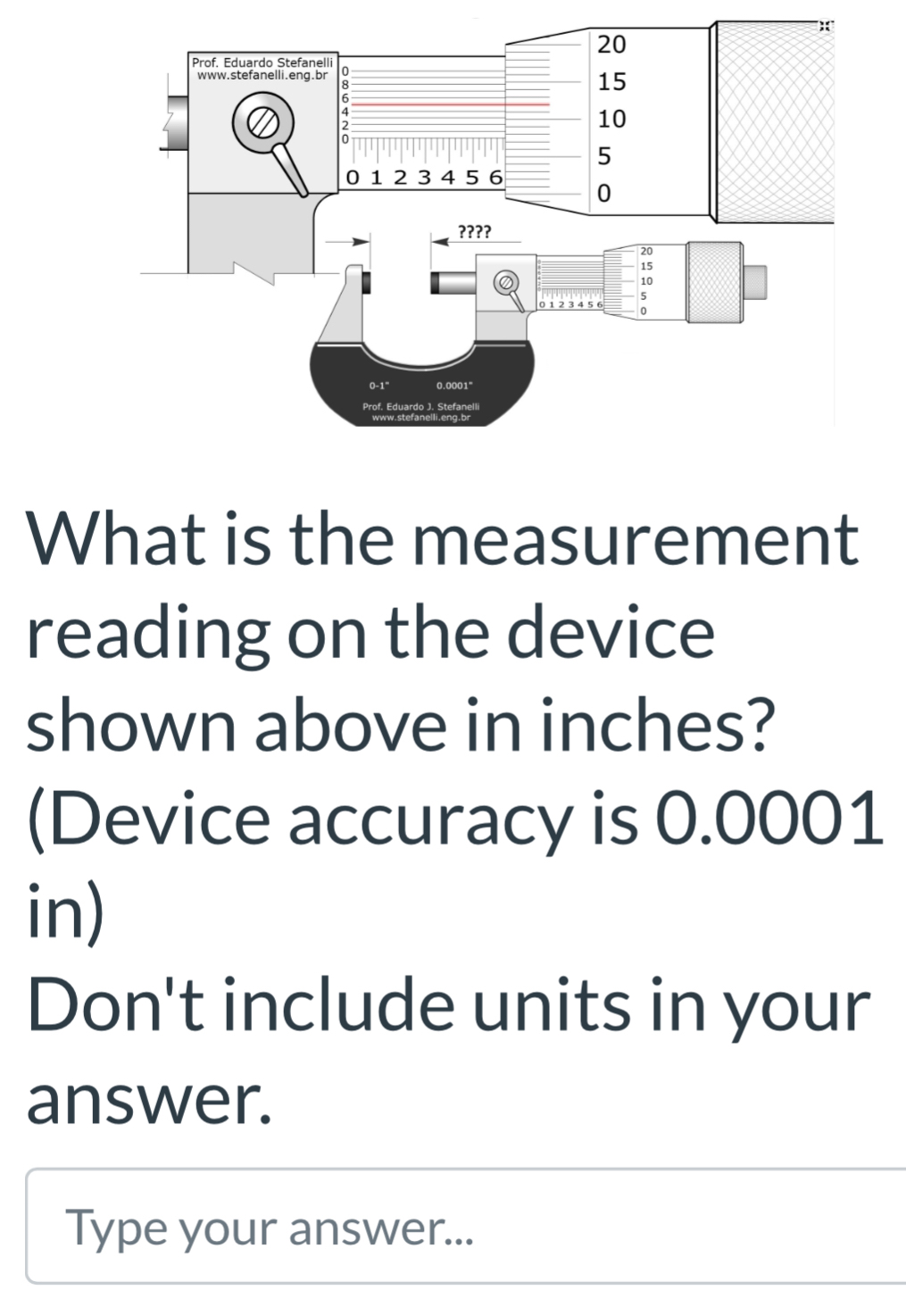 Solved What is the measurement reading on the device shown | Chegg.com