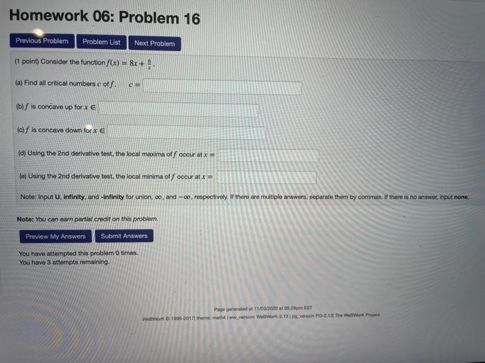 Solved Homework 06: Problem 11 Previous Problem Problem List | Chegg.com