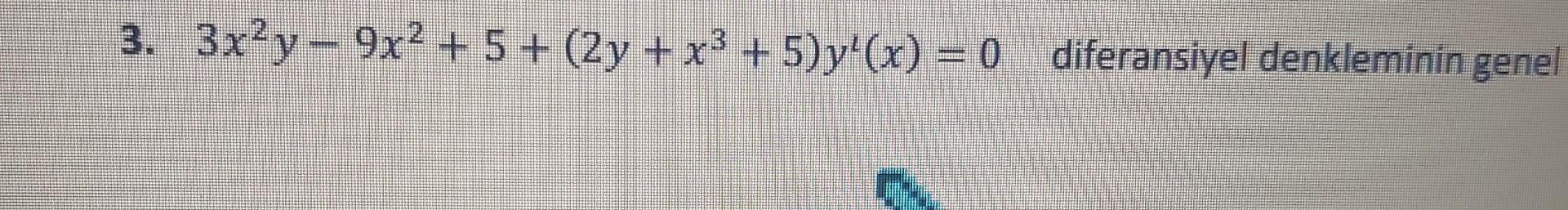 the solution of the equation 5x 2y 9 0