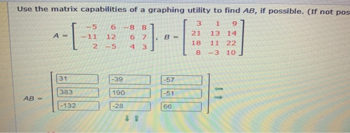 Solved Use the matrix capabilities of a graphing utility to | Chegg.com