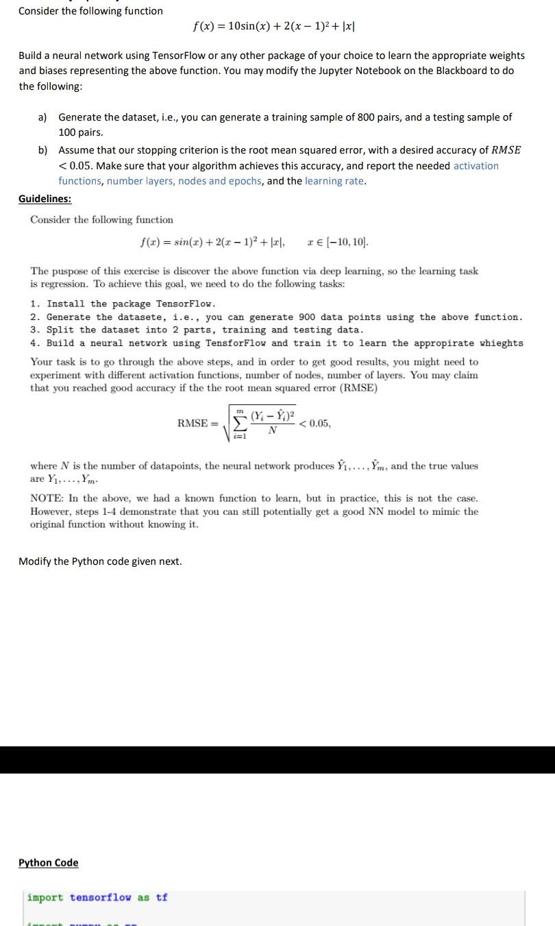 Solved Consider the following function | Chegg.com