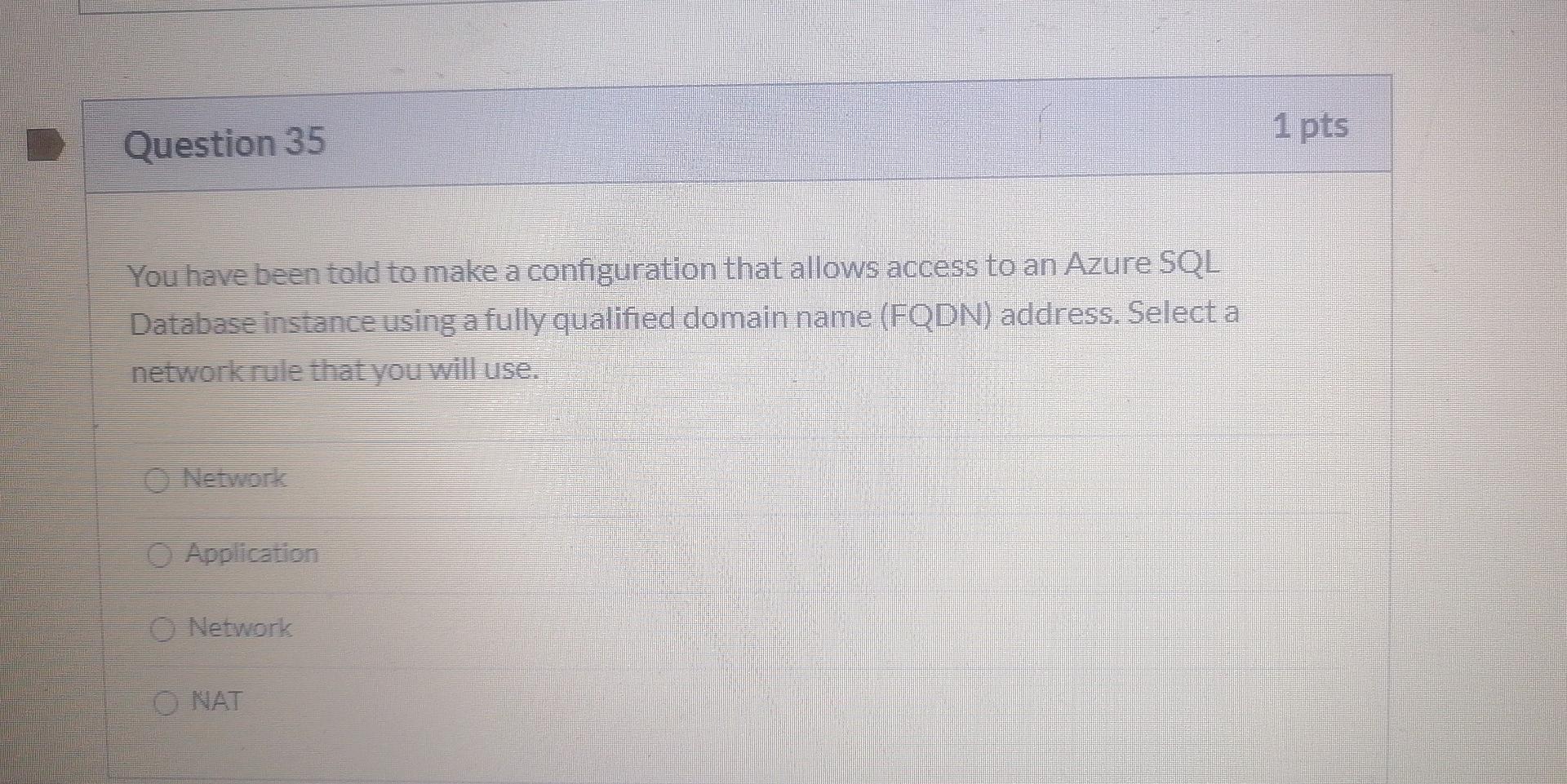 Sql Server Fqdn You have been told to make a configuration that | Chegg.com