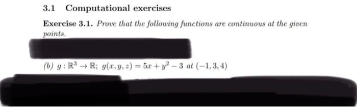 Solved 3.1 Computational Exercises Exercise 3.1. Prove That | Chegg.com