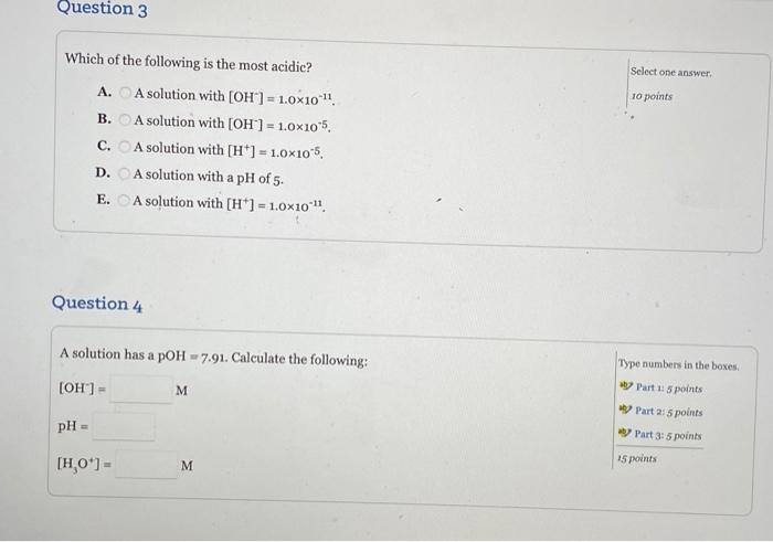 Solved Question 3 Select one answer 10 points Which of the | Chegg.com