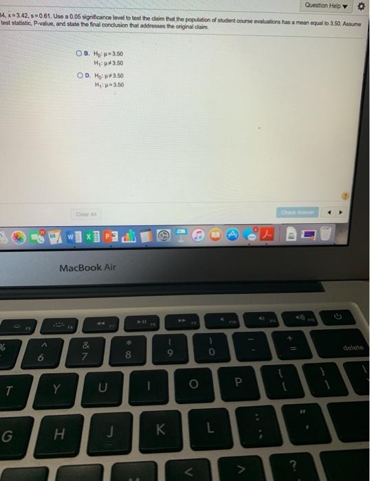 Solved A data set includes data from student evaluations of | Chegg.com