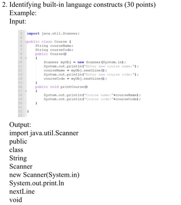 Solved You are required to implement a preprocessor in Java. | Chegg.com