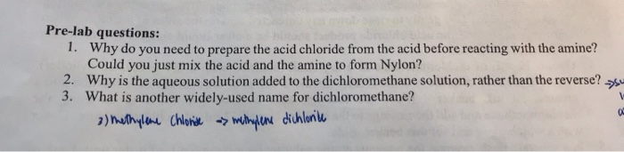 Solved Pre-lab questions: 1. Why do you need to prepare the | Chegg.com
