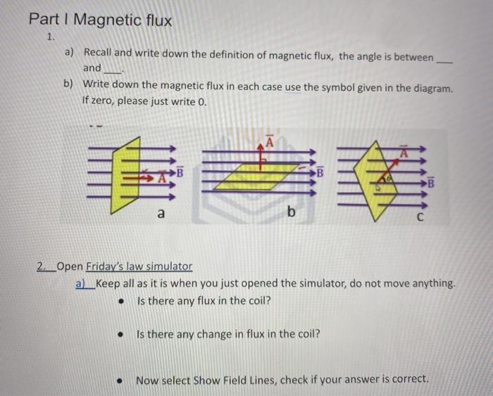 solved-part-i-magnetic-flux-1-a-recall-and-write-down-the-chegg