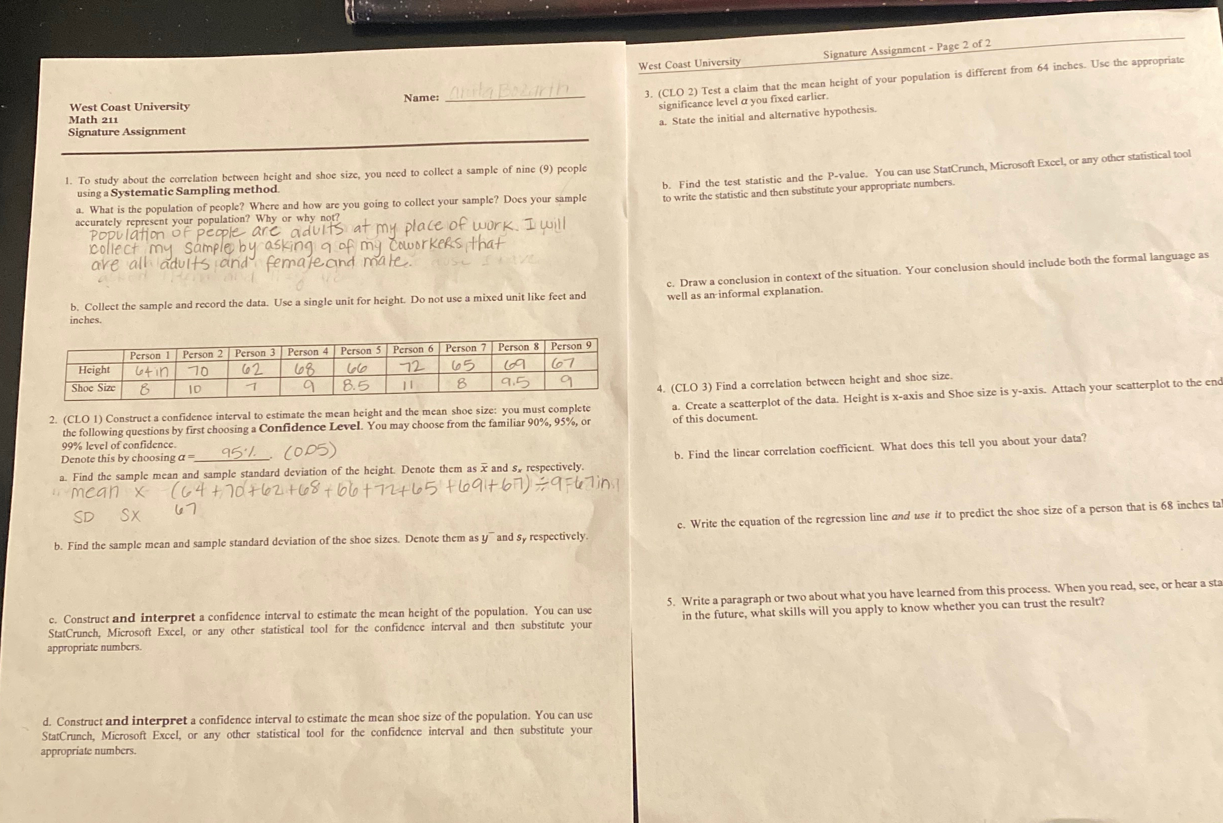 Solved West Coast UniversitySignature Assignment - ﻿Page 2 | Chegg.com