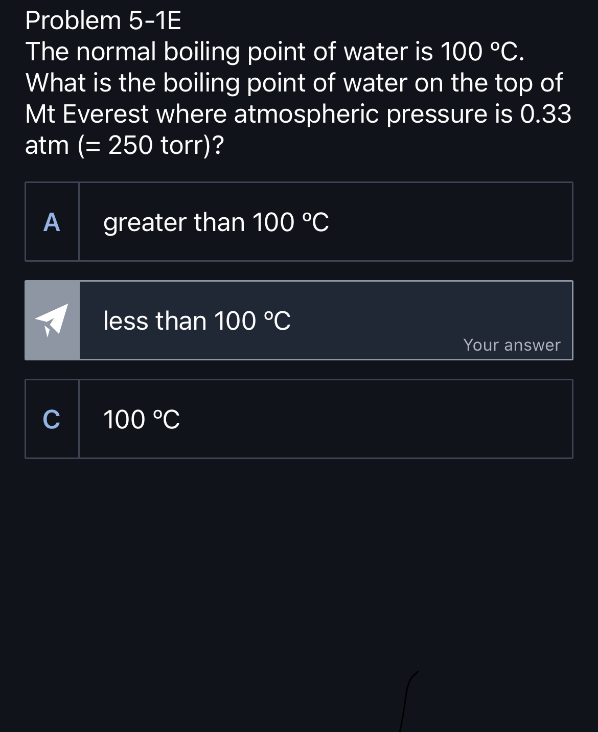 Solved Problem 51EThe normal boiling point of water is