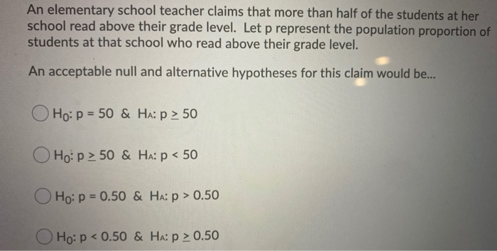 the null hypothesis must be rejected when