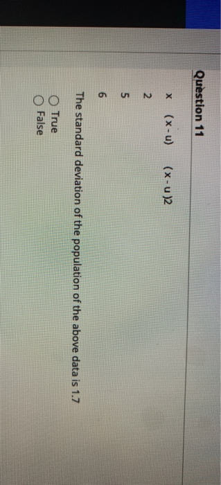 Solved Question 10 Given the following data set: | Chegg.com