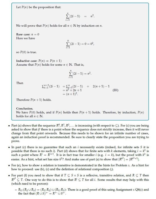 Solved Let R⊆S×S be any binary relation on a set S. Consider | Chegg.com