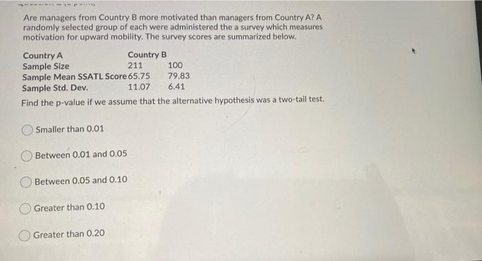 Solved The table below presents the summary statistics for | Chegg.com