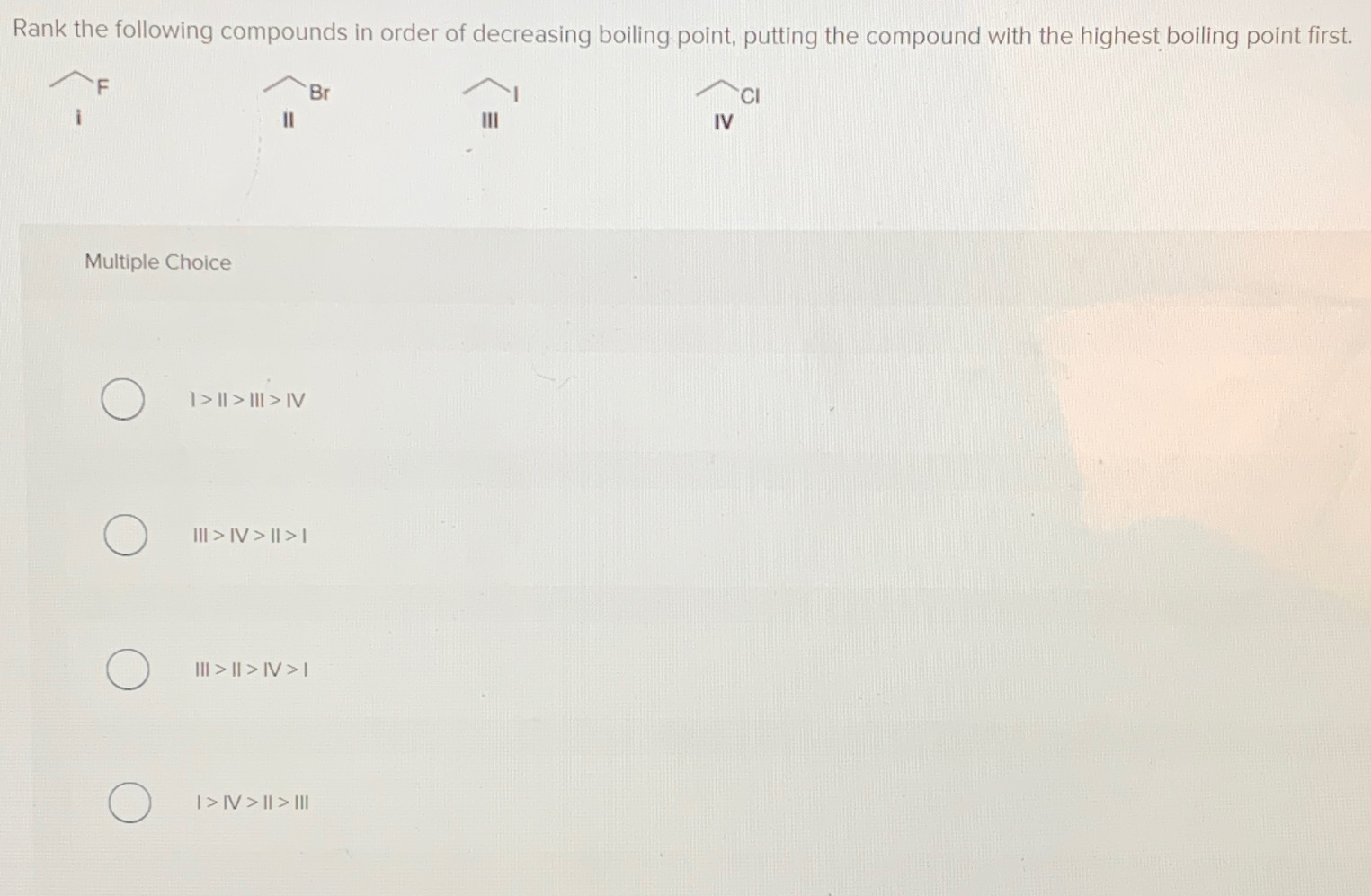Solved Rank the following compounds in order of decreasing | Chegg.com