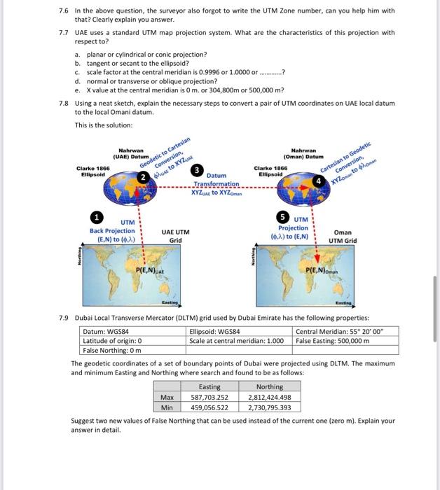 Solved Chapter 7: UTM 7.1 What does UTM stand for? a | Chegg.com