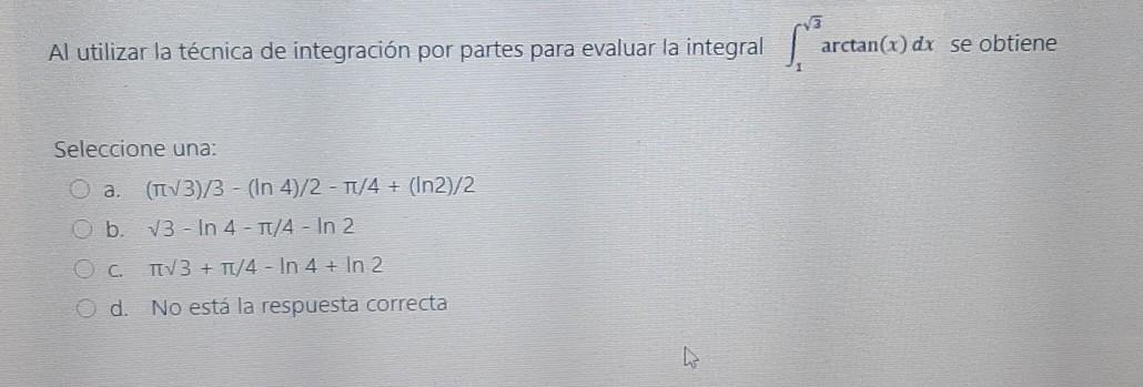 Solved Al Utilizar La Técnica De Integración Por Partes Para | Chegg.com