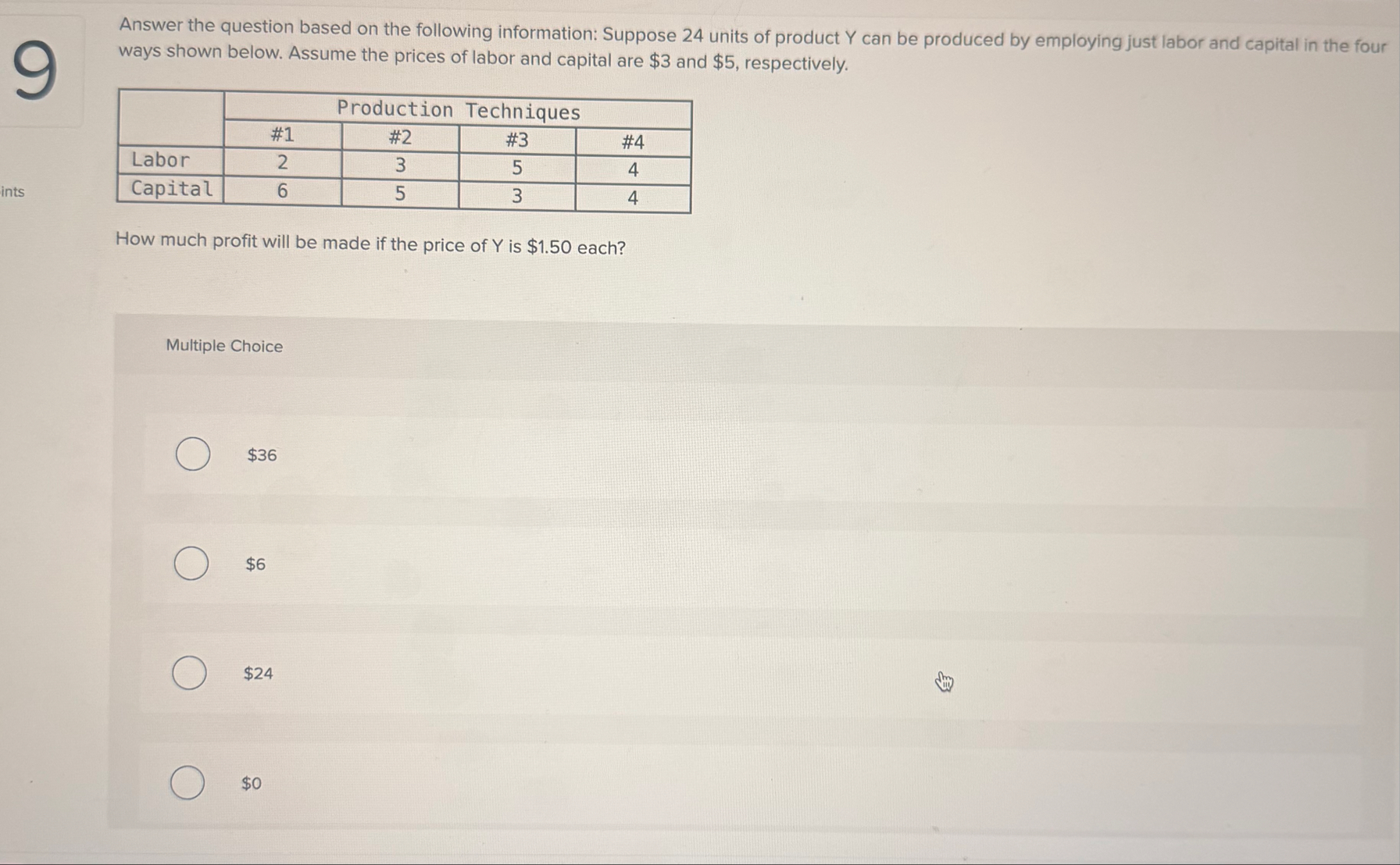 Solved Answer the question based on the following | Chegg.com
