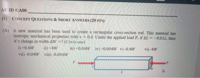 Solved (A) A New Material Has Been Used To Create A | Chegg.com