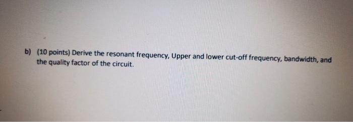 Solved Problem 2. (20 points) Frequency Response For the | Chegg.com