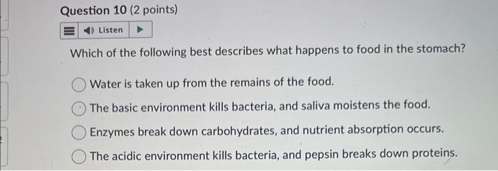 Solved Which of the following best describes what happens to | Chegg.com