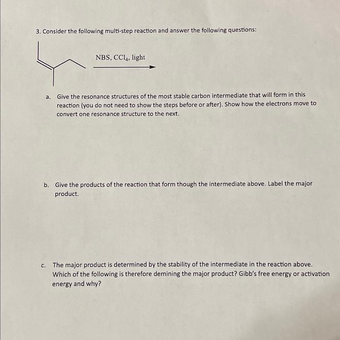 Solved Consider The Following Multi-step Reaction And Answer | Chegg.com