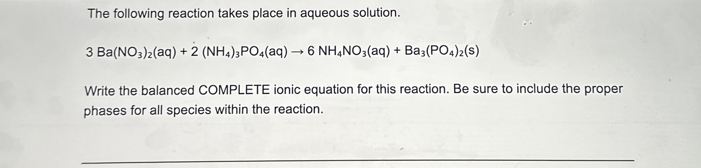 Solved The following reaction takes place in aqueous | Chegg.com