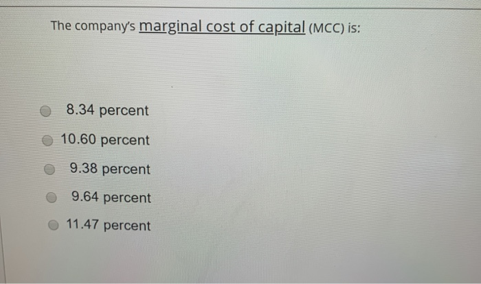 Solved Question 10 5 points Save Answer The chief financial | Chegg.com