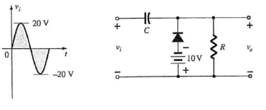 Solved In the given circuit and input waveform, sketch the | Chegg.com