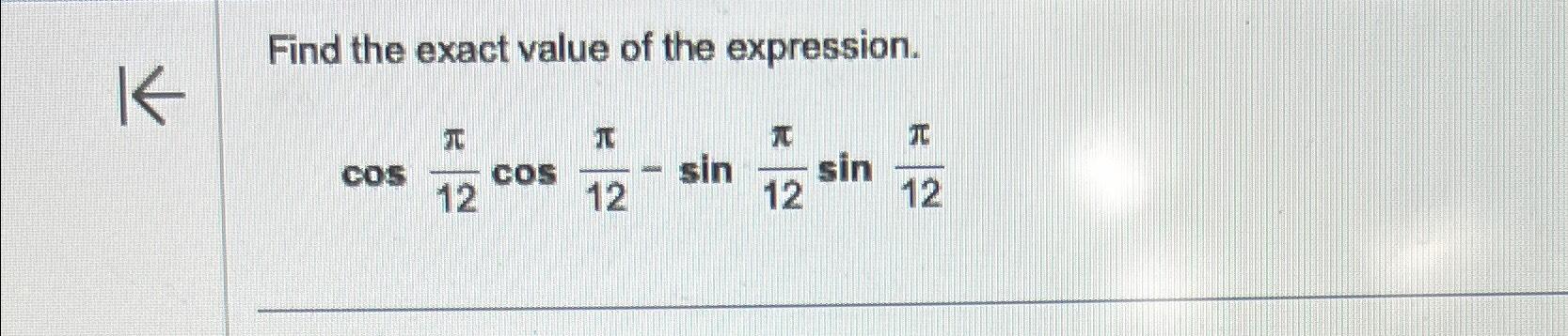 find exact value of sin 5pi 12