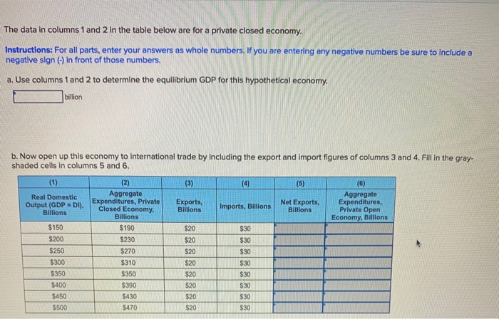 Solved The data in columns 1 and 2 in the table below are | Chegg.com