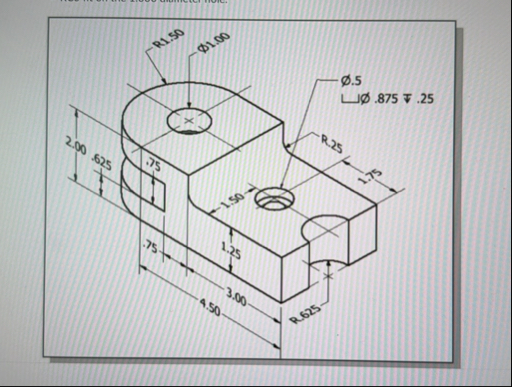 Solved DetailsDraw an orthographic drawing of the pivot lock | Chegg.com