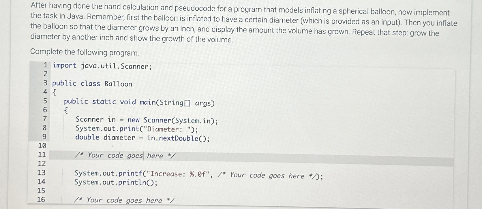 Solved After having done the hand calculation and pseudocode | Chegg.com
