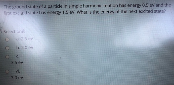 Solved The ground state of a particle in simple harmonic | Chegg.com